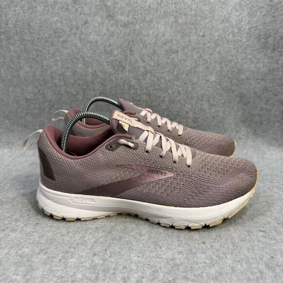 Brooks Shoes Womens Size 7.5 Revel 4 Pink Athletic Running Sneakers 1203371B286 - Picture 4 of 9